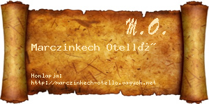 Marczinkech Otelló névjegykártya